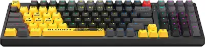Клавиатура A4Tech S98 Sports механическая желтый/серый USB for gamer LED (S98 SPORTS LIME BLMS RED PLUS) кабель 1.8м