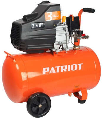 Компрессор поршневой Patriot EURO 50-260K масляный 260л/мин 50л 1800Вт оранжевый