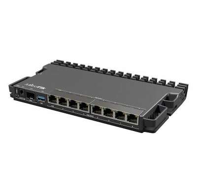 MikroTik RB5009UPr+S+IN Маршрутизатор, LAN 7x1 Гбит/с, WAN 1x2.5 Гбит/с, SFP/uplink SFP+ 1x10 Гбит/с, PoE, USB 3.0, IP20