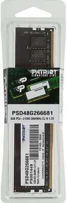 Patriot DDR4 DIMM 8GB PSD48G266681 PC4-21300, 2666MHz
