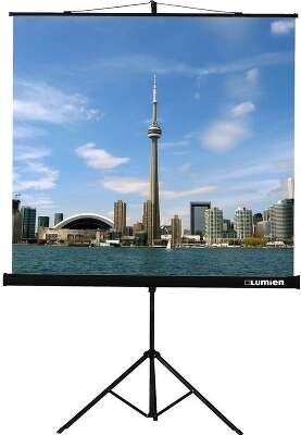 Lumien Eco View LEV-100107 Экран на штативе 180х180см (раб.область 174х174см) MW с возможностью настенного крепления 1:1