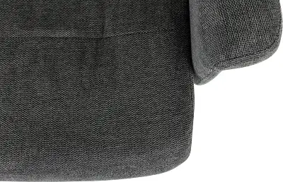 Кресло для дома Бюрократ _Baron с пуфом серый металл черный крестов. (_BARON/GREY)