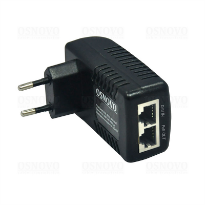 PoE-инжектор OSNOVO Midspan-1/151A PoE-инжектор Fast Ethernet на 1 порт. Совместим с оборудованием PoE IEEE 802.3af. Мощность PoE на порт - до 15.4W. Напряжение PoE - 50V(конт. 4,5(+); 7,8(-)). Порты: вх. - 1 x RJ