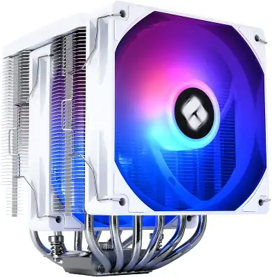 Устройство охлаждения(кулер) Thermalright Peerless Assassin 120 Digital ARGB Soc-AM5/AM4/1200/1700/1851 белый 4-pin 25.6dB Al+Cu LCD Ret (PA120-DIGITAL-WH-ARGB)