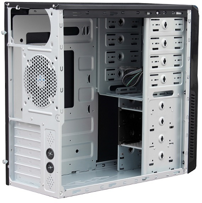 Корпус MidiTower Powerman BA833 Black PM-600ATX-F U3.0*2+A(HD) ATX, mATX