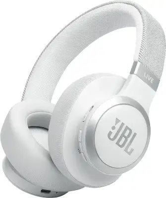 Гарнитура накладные JBL Live 770NC белый беспроводные bluetooth оголовье (JBLLIVE770NCWHT)