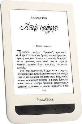 Электронная книга 6" PocketBook 625, WiFi, бежевая