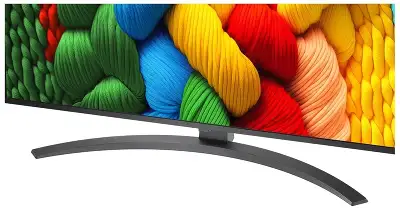 Телевизор LED LG 43" 43NANO81A6A.ARUG черный 4K Ultra HD 60Hz DVB-T DVB-T2 DVB-C DVB-S DVB-S2 USB WiFi Smart TV