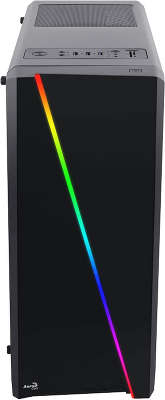 Корпус Aerocool [PGS-V] Cylon , ATX, без БП, RGB подсветка, окно, картридер, 1x USB 3.0 + 2x USB 2.0