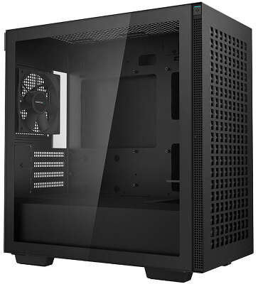 Корпус MiniTower Deepcool CH370 black (mATX, без БП, 2xUSB Type-A) (R-CH370-BKNAM1-G-1)