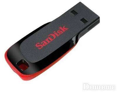Флеш накопитель 16GB SanDisk CZ50 Cruzer Blade, USB 2.0, Black