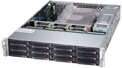Корпус SuperMicro CSE-826BE1C4-R1K23LPB 2U, Black 8xHotSwap 3.5" SAS/SATA, 4xHotSwap 3.5" SAS/SATA/NVME ATX 1200W HS 2U RM