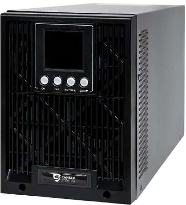 ИБП Сайбер Электро ЭКСПЕРТ-II-1000 {Онлайн, напольный, 1000ВА/900Вт USB/RS-232/SNMPslot (2 EURO + 1 IEC С13) (12В /7Ач. х 2)}