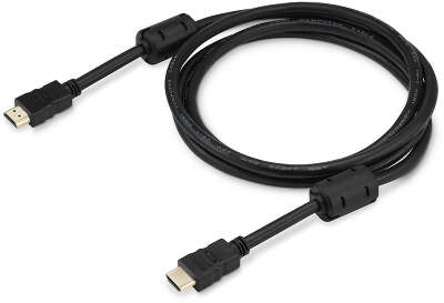 Кабель аудио-видео Buro HDMI 1.4 HDMI (m)/HDMI (m) 3м. феррит.кольца черный (HDMI-19M/19M-3M-MG)