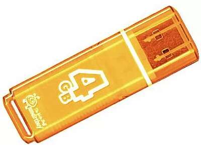 Smartbuy USB Drive 4GB Glossy series Orange (SB4GBGS-Or)