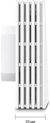 Точка доступа TP-LINK EAP650-Wall, LAN: 2x1 Гбит/с, 802.11a/b/g/n/ac/ax, 2.4 / 5 ГГц, до 2.98 Гбит/с