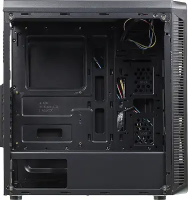 Корпус Accord JP-X черный без БП ATX 6x120mm 2xUSB2.0 1xUSB3.0 audio bott PSU