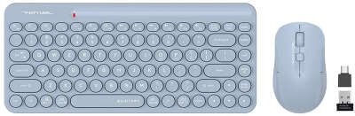 Комплект клавиатура+мышь беспров. A4TECH Fstyler FG3200 Air2 blue (USB, slim, Multimedia) (FG3200 AIR2)