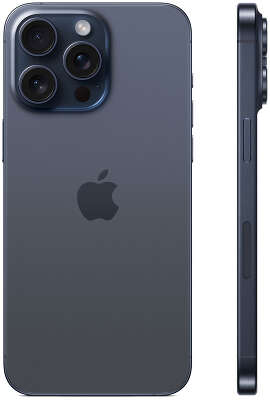 Смартфон Apple A3108 iPhone 15 Pro Max 512Gb синий титан моноблок 3G 4G 2Sim 6.7" 1290x2796 iOS 17 48Mpix 802.11 a/b/g/n/ac/ax NFC GPS GSM900/1800 Protect