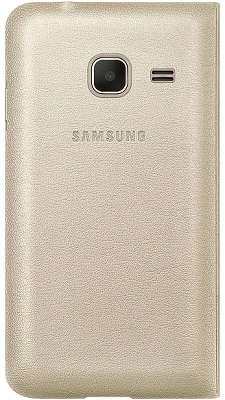 Чехол-книжка Samsung для Samsung Galaxy J1 mini EF-FJ105P, золотистый (EF-FJ105PFEGRU)