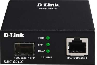 D-Link DMC-G01LC/C1A Медиаконвертер с 1 портом 100/1000Base-T и 1 портом 1000Base-X SFP