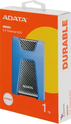 Внешний жесткий диск 1Tb [AHD650-1TU31-CBL] (HDD) ADATA HD650