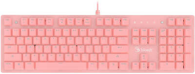 Клавиатура A4Tech Bloody B800 Dual Color механическая розовый/белый USB for gamer LED