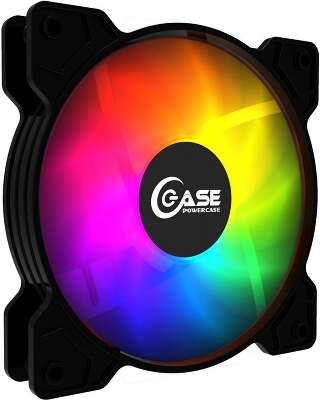 Вентилятор Powercase M2_6P, 120мм, 1200rpm, 29.6 дБ, 6-pin, 1шт, ARGB