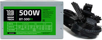Блок питания 500Вт ATX BaseTech BT-500R1 OEM