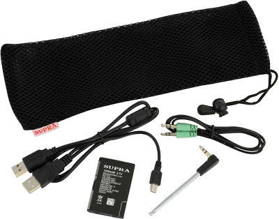 Аудиомагнитола Supra PAS-6255 синий 5Вт/MP3/FM(dig)/USB/SD