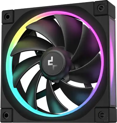 Вентилятор для корпуса Deepcool FL12 ARGB 120х120x25 черный 4-pin 32дБ (R-FL12-BKAPN1-G) Ret