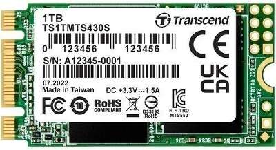 Твердотельный накопитель SATA3 1Tb [TS1TMTS430S] (SSD) Transcend 430S