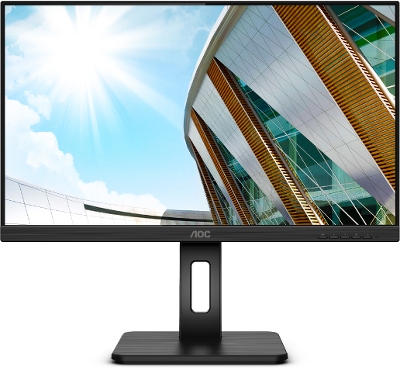 Монитор AOC 23,8" 24P2Q, 16:9, IPS, FHD, 4ms, 300cd, 75Hz, VGA, DVI, HDMI, DP, USB, SPK, HAS