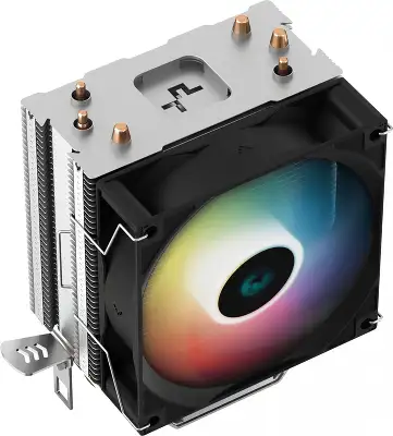 Устройство охлаждения(кулер) Deepcool AG300 LED RGB Soc-AM5/AM4/1200/1700/1851 черный 4-pin 18-31dB Al+Cu 150W 350gr Ret (R-AG300-BKLNMN-G)