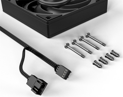 Вентилятор для корпуса ID-COOLING DF-125-K 120x120x25мм (60шт./кор, PWM, черный, 0-2150об/мин) BOX