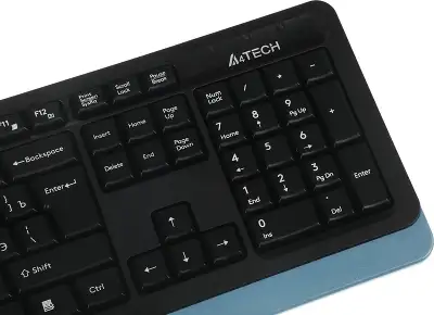 Клавиатура + мышь A4Tech Fstyler FGS1035Q клав:черный/синий мышь:черный/синий USB беспроводная Multimedia (FGS1035Q NAVY BLUE)