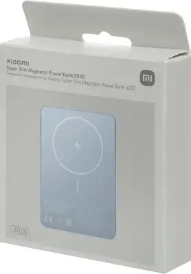 Внешний аккумулятор Xiaomi Super Slim Magnetic Power Bank 5000 Blue (BHR08POGL)