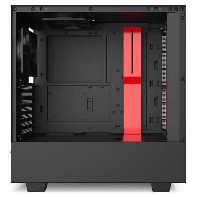 Корпус NZXT H510 Black/red, черный, ATX, Без БП (CA-H510B-BR)