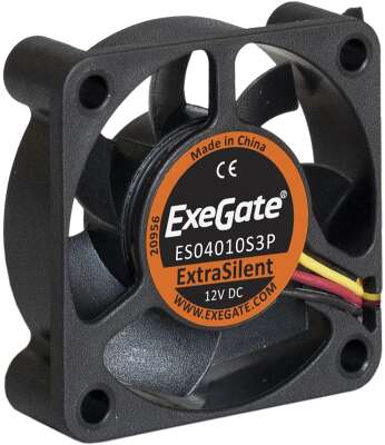 Вентилятор ExeGate ES04010S3P, 40мм, 5000rpm, 24 дБ, 3-pin