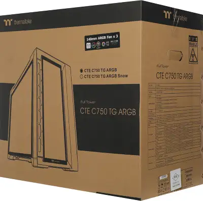 Корпус Thermaltake CTE C750 TG ARGB черный без БП ATX 14x120mm 14x140mm 4x200mm 4xUSB3.0 audio bott PSU