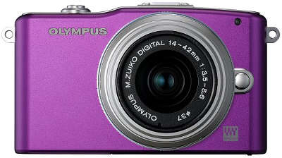 Цифровая фотокамера Olympus E-PM1 Mini Purple Kit (M.Zuiko 14-42 мм)