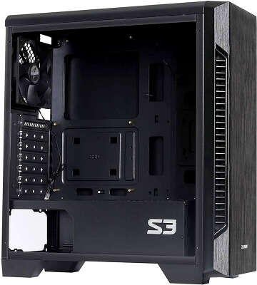 Корпус Zalman S3 TG, черный, ATX, Без БП (S3 TG)