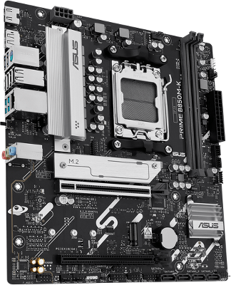 Материнская плата ASUS PRIME B850M-K, AM5, B850, 2*DDR5, 4*SATA, 2*M.2, 4*USB 3.2, 4*USB 2.0, 3*PCIx16, 2*PCIx1, DP+HDMI, mATX; 90MB1LV0-M0EAY0