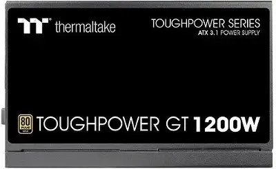 Блок питания Thermaltake ATX 1200W Toughpower GT 80+ gold 24pin APFC 120mm fan 6xSATA Cab Manag RTL