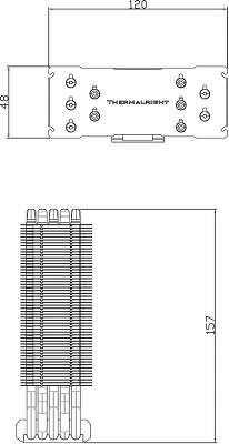 Устройство охлаждения(кулер) Thermalright True Spirit 120 Rev.B Soc-AM5/AM4/1151/1200/2066/2011/1700 черный 4-pin 29.6dB Al+Cu 585gr Ret (TRUE-SPIRIT-120-B)