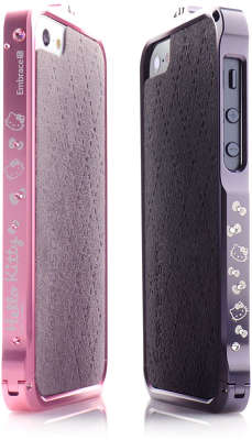 Чехол-бампер алюминиевый для iPhone 5/5S Esoterism Embrace Hello Kitty, розовый [EF5-HK-RCH]