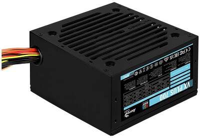 Блок питания 700W AEROCOOL VX PLUS 700 RGB (ATX, APFC, 20+4 pin, 120mm fan, PCI-E 6+2Px2, 6xSATA) (VX PLUS 700 RGB)