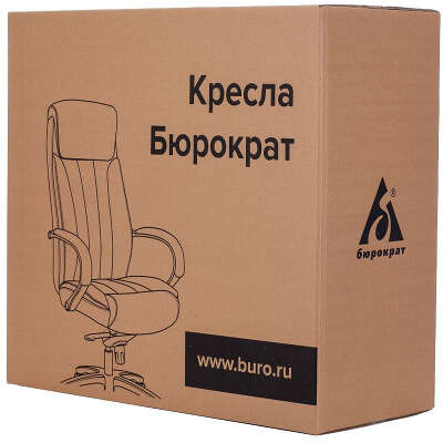 Кресло руководителя Бюрократ T-9927WALNUT черный кожа крестов. металл/дерево