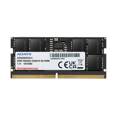 Оперативная память ADATA DDR5 SO-DIMM 32GB 5600MHz 1*32GB 46-45-45 SINGLE TRAY