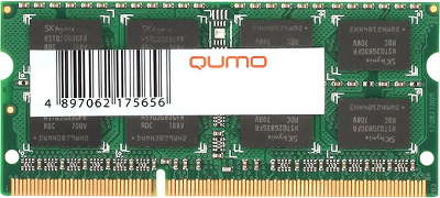 Модуль памяти SO-DIMM DDR-III 4096 Mb DDR1333 QUMO Dual Rank (QUM3S-4G1333K9R)